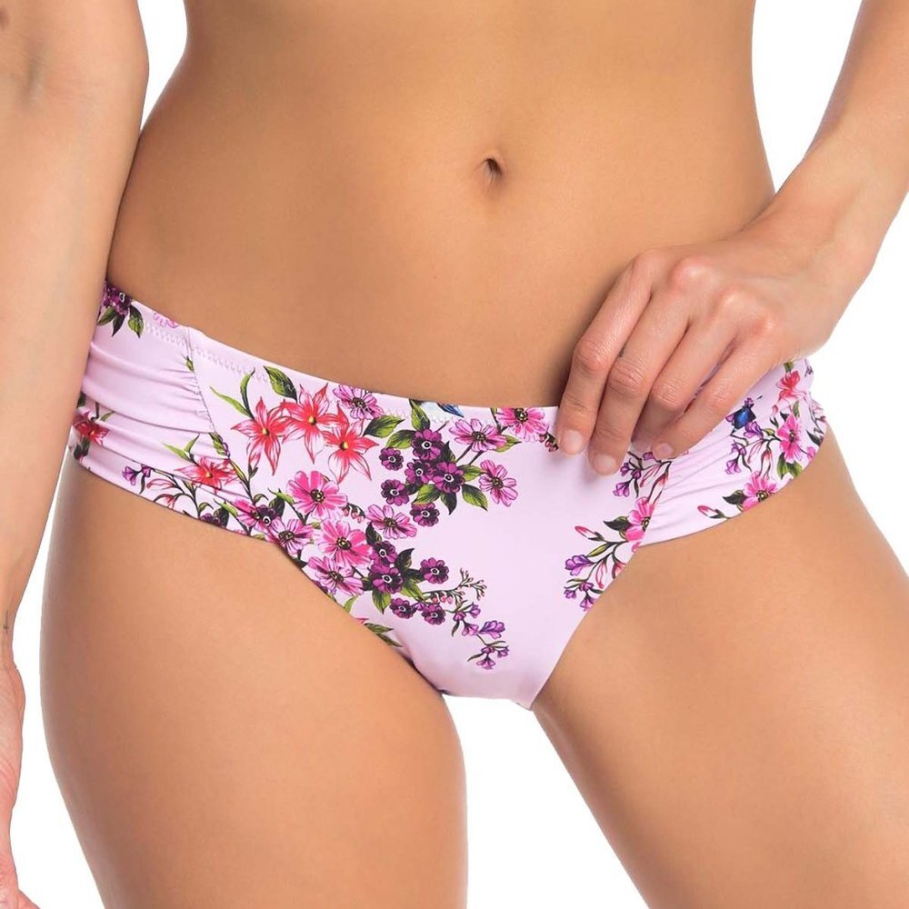 NWT Nanette Lepore Women's Victorian Floral Bikini Bottom 14